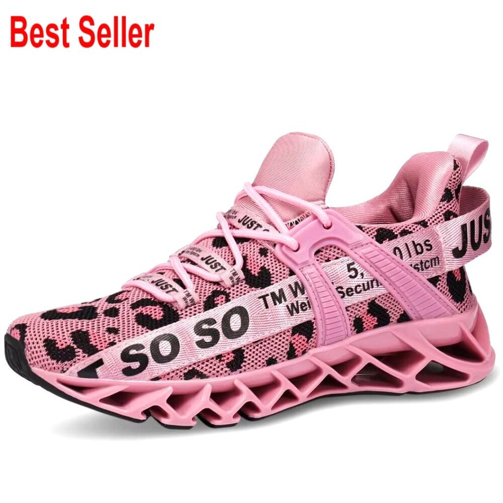 Women's Athletic Walking Sneakers, Non-Slip Rubber Sole, Breathable Mesh